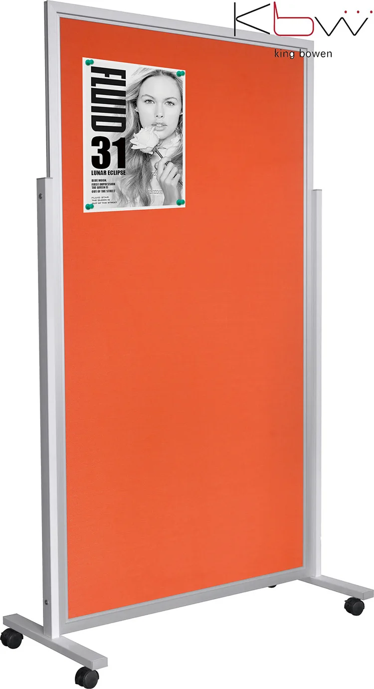  High quality KBW fabric good Sound insulation bulkhead cuttle two-sided White Board screen Room isolation with aluminium