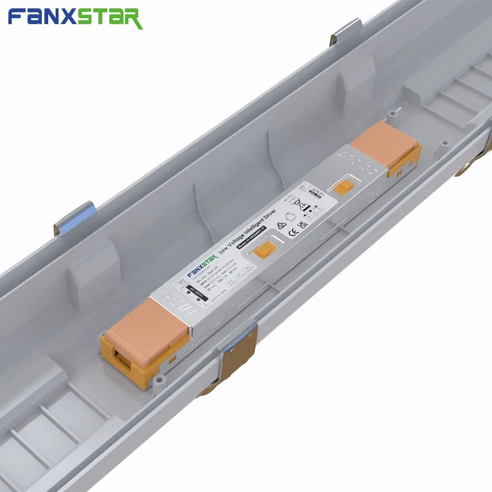 Economic Waterproof Luminaire Customization Vapor Tight Light Low Voltage IP66 Linkable Linear Tube