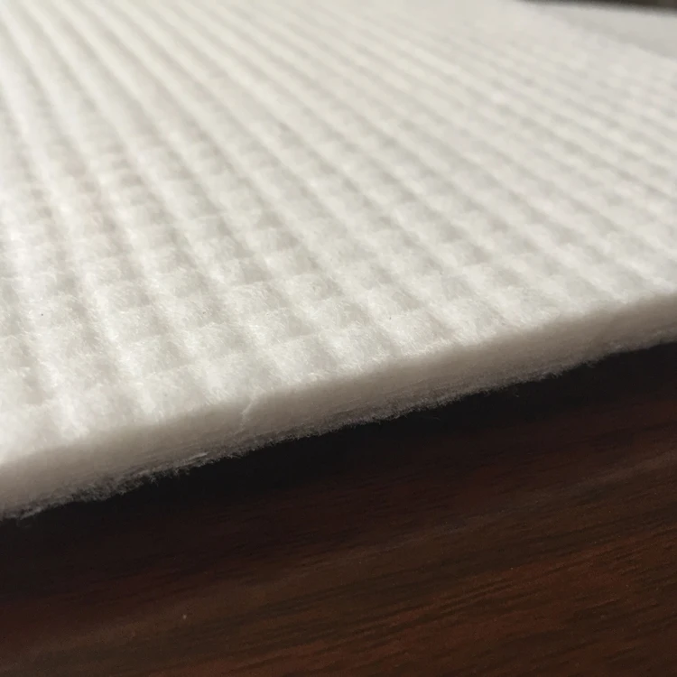 Thermal bonding hard cotton for mattress wadding