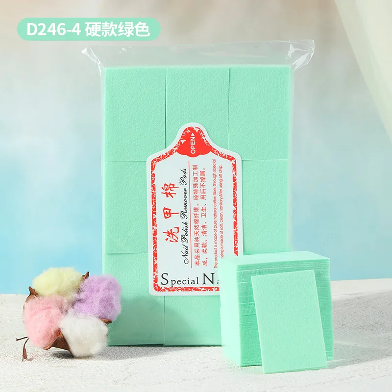 1Bag Cotton Nail Towel Gel Polish Remover Professional Salon  Manicure Lint-Free Wipes pads Nail polish remover lint tissue