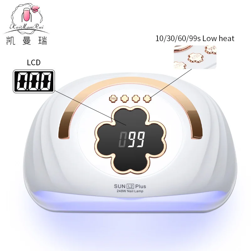 2024 УФ-лампа для сушки ногтей 248 Вт