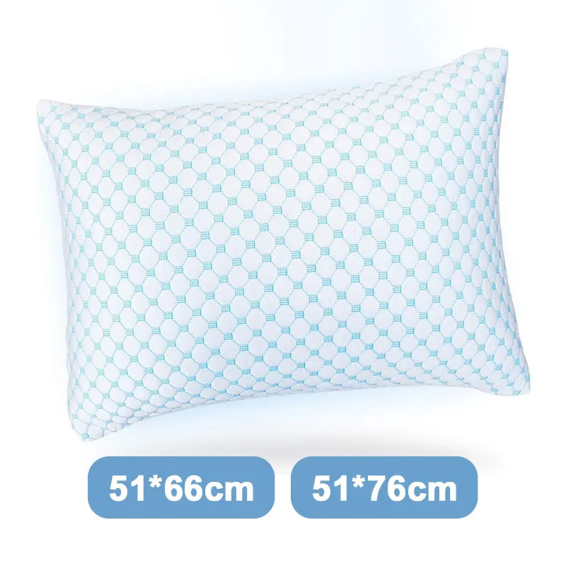 Bed Pillows for Sleeping Adjustable Shredded Foam Filling Cooling Pillow with Washable Removable Cover for Side  Queen Pillows