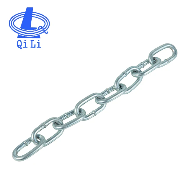 DIN766 electro galvanized short link calibrated anchor chain