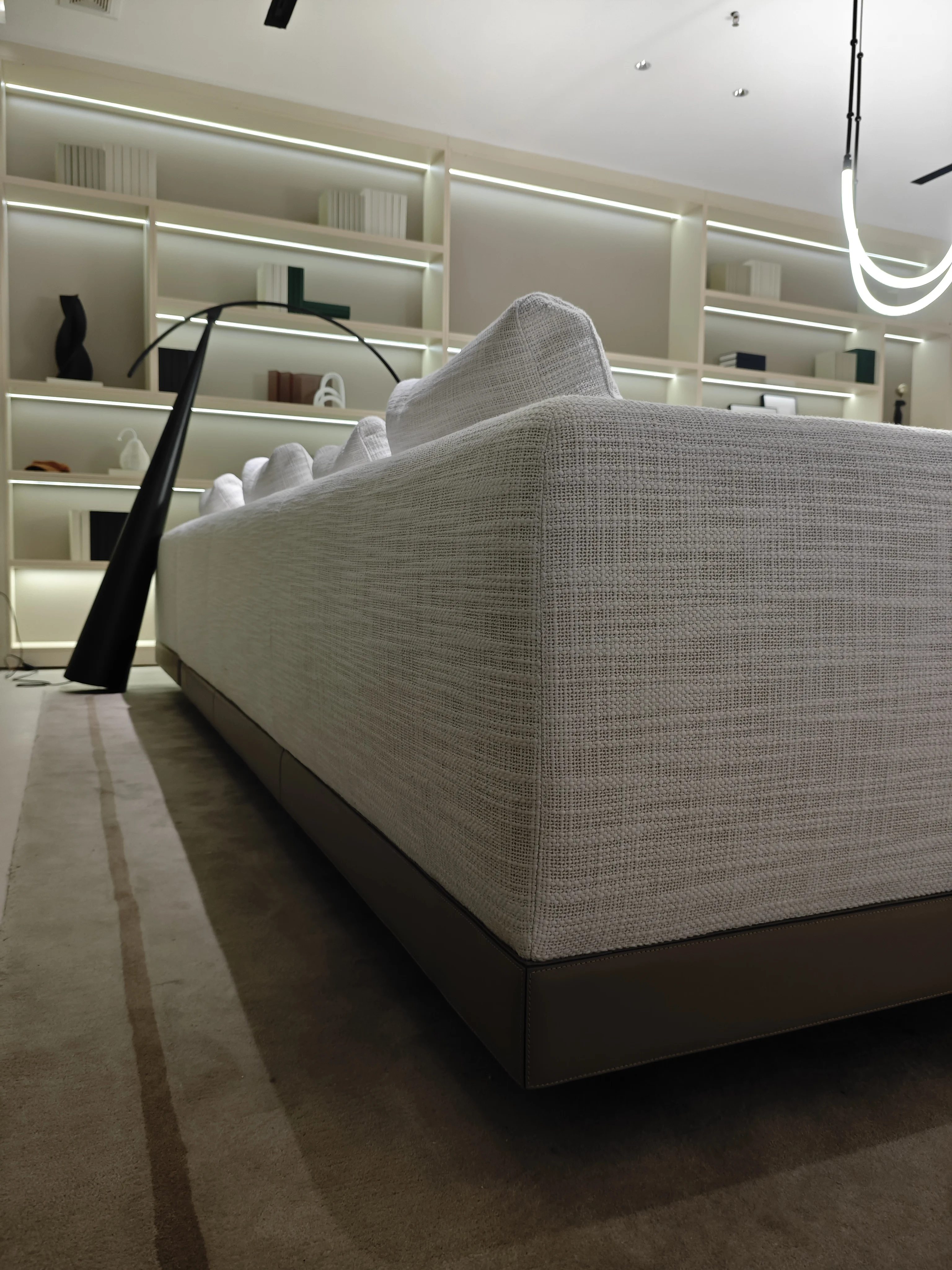 Home Furniture Simple Style White Sofa Set Modern Living Room Leather Fabric Sectional Couch sofa