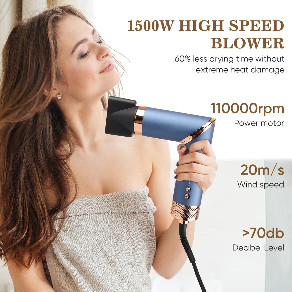 5 in 1 Foldable Hair Dryer Shenzhen Hairdryer Secador de cabelo Brushless Asciugacapelli Secadora High Speed Ionic Hair Dryer
