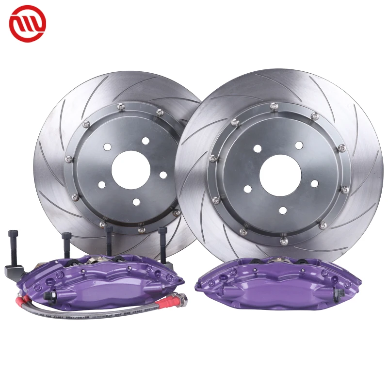 Factory Wholesale Big  Brake Caliper Spare Parts TSL 4 POT Caliper Rear Part 330/355/380mm for Audi a3 a4 a4l a6 2005 2008