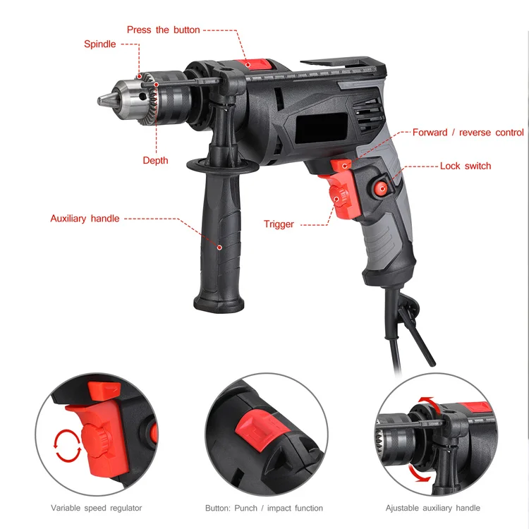 710w Electric mini  drill machine Bit Sizes for The Home & Office