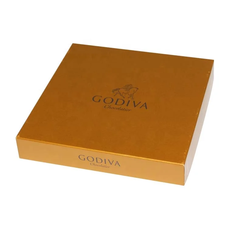 Luxury empty chocolate paper gift packaging box with paper divider