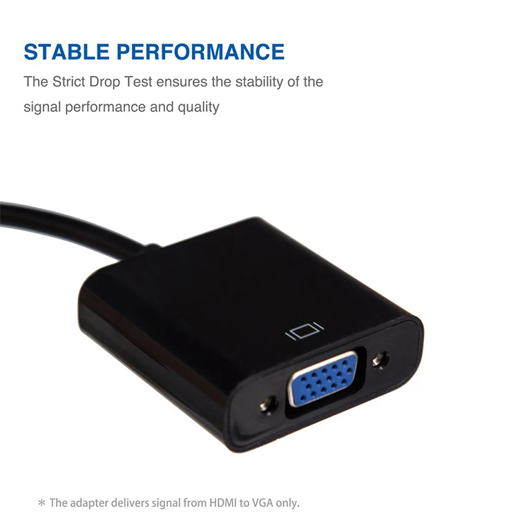HDMI to VGA Adapter, HDMI  to VGA Converter male to female for Computer, Desktop, Laptop, PC, Monitor, Projector, HDTV, Xbox