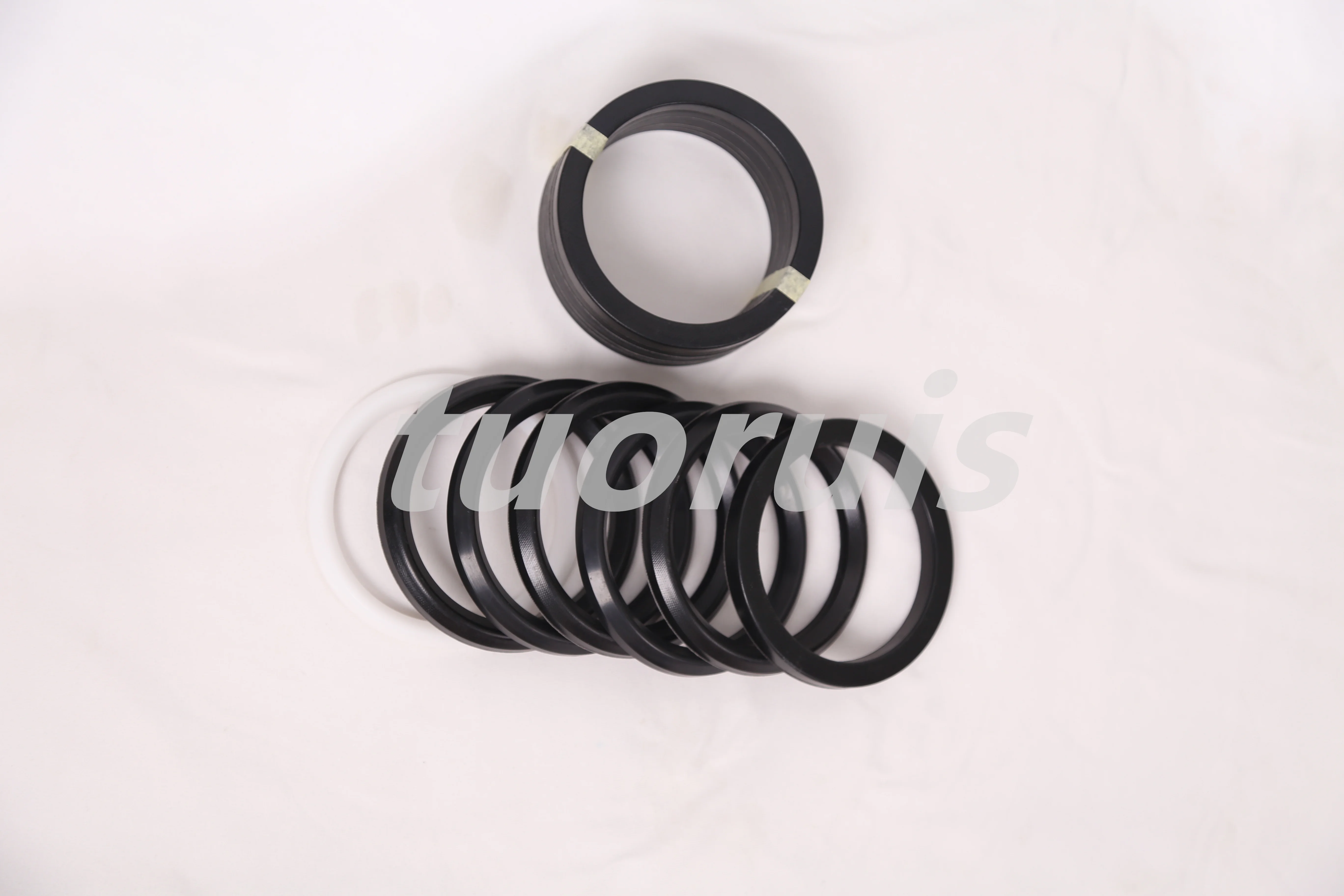 125*165mm Hydraulic cylinder Nbr Rubber-fabric Chevron vee packing seals vee set fkm fabric v ring seal