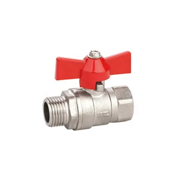 1/2inch Butterfly Handle Brass Ball Valve 600WOG Sweat thread