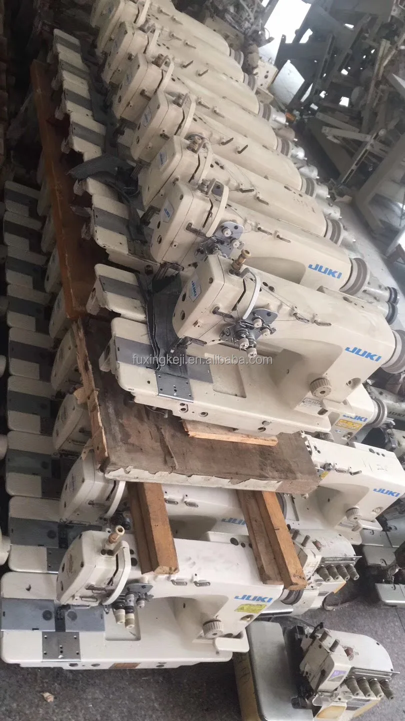 Used JUKIs LH-3528A Double Needle Semi-Dry Head Lockstitch Industrial Sewing Machine with Table