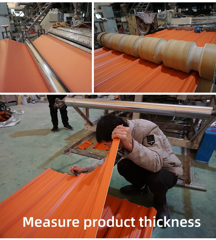 Brown Corrugated Color Building Material Dark Grey Embossed Latest Matt Blue Profiled Roof Sheets