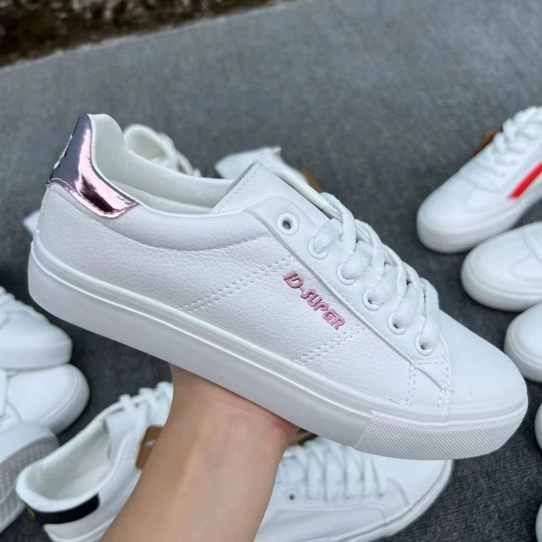 Factory Wholesale Cheap Non-Slip Lace Up Sneaker Rubber Shoes For Women Shoes Stock