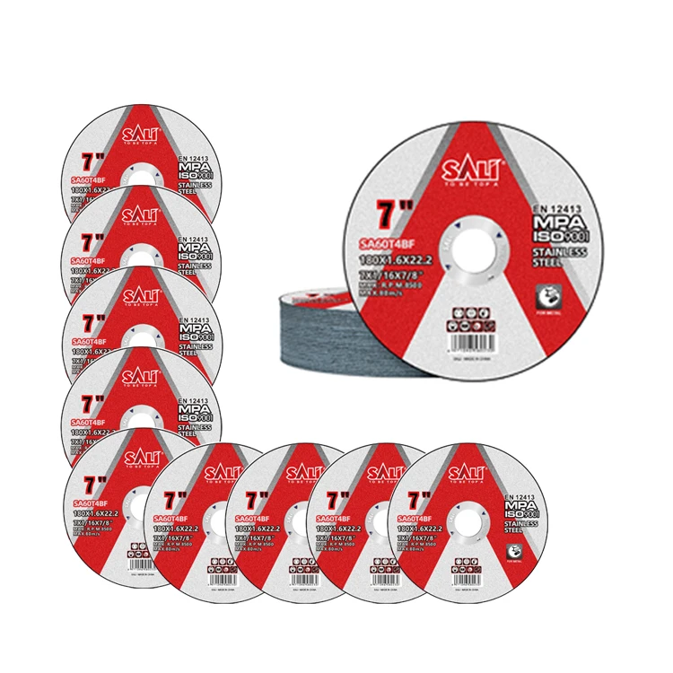 SALI 180 mm cut off wheel high quality abrasive tool 7 inch inox cutting disc for stainless steel