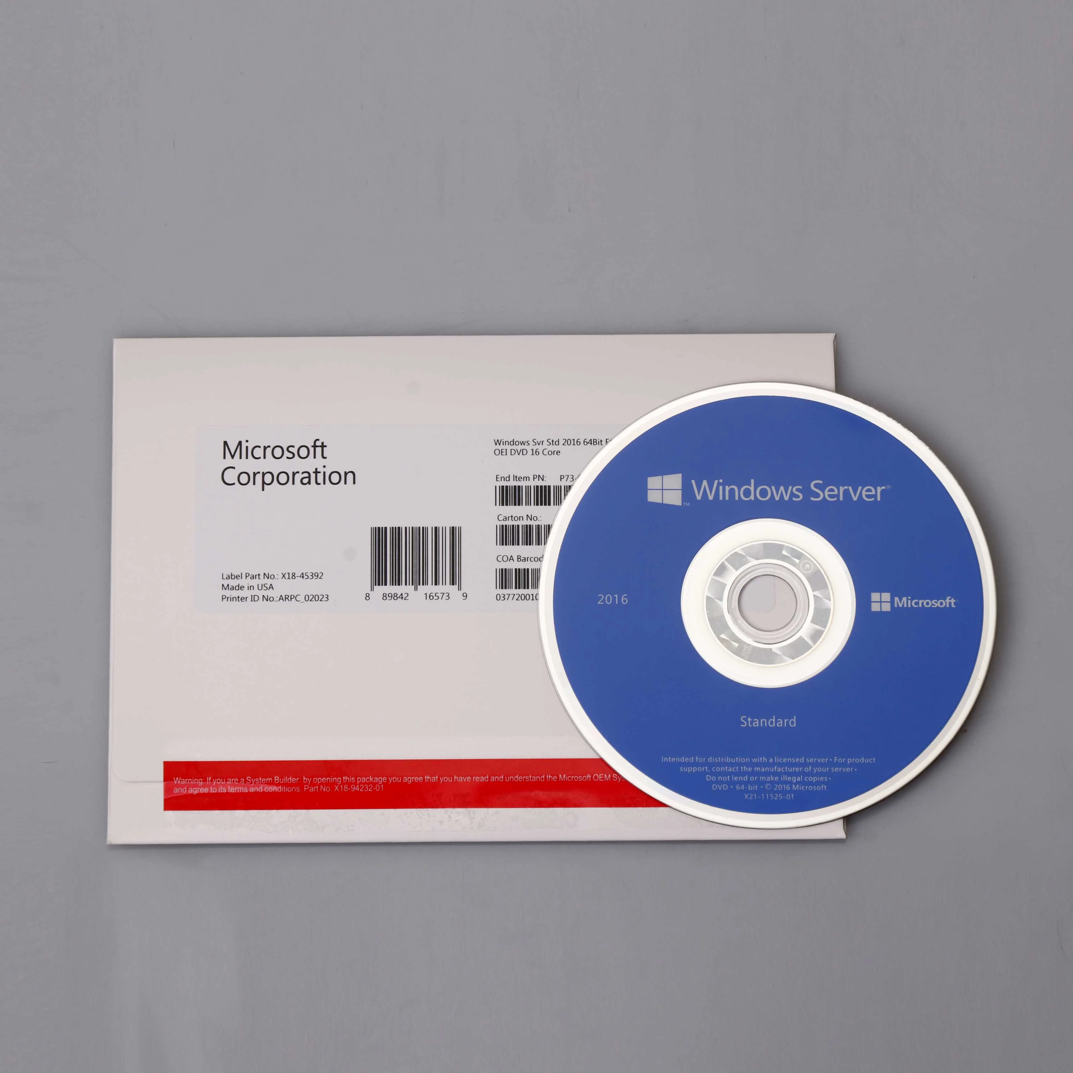 Windows сервер 2016 Стандартный OEM полный пакет оригинальный онлайн ключ Бесплатная доставка Windows сервер 2016