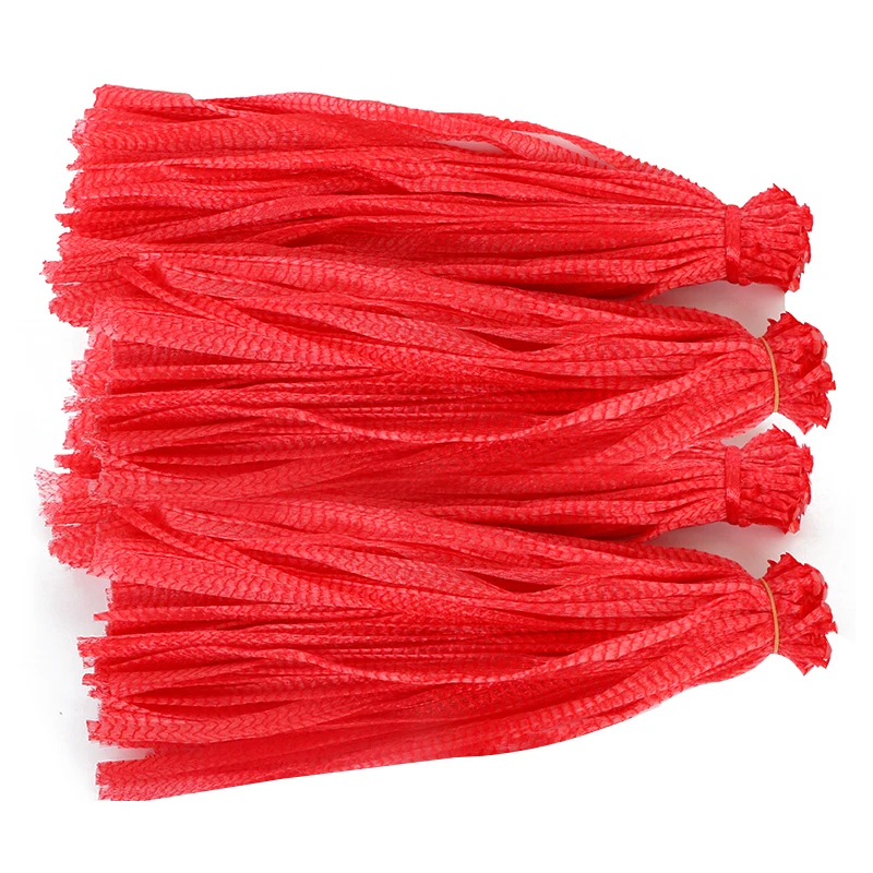 Хит продаж, сумка для упаковки овощей и фруктов, маленькая Сетчатая Сумка, красный