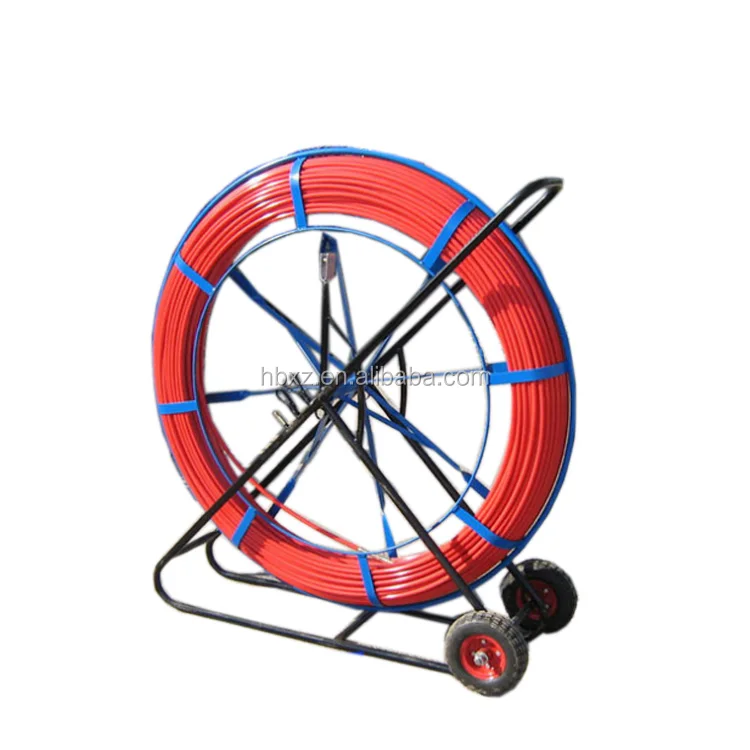 11mm 350m 12mm 200m cable Duct Rodders fibre push rods Fiberglass Snake Rodder