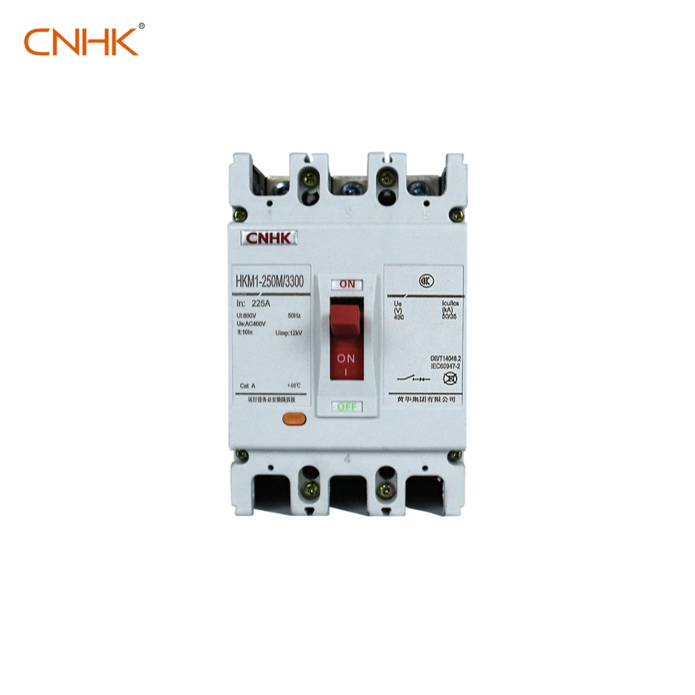 MCCB CNHK AC 100A 125A 140A 160A 180A 200A 225A 250Amp Manufacturer Factory Customized HKM1-250M Molded Case Circuit Breaker