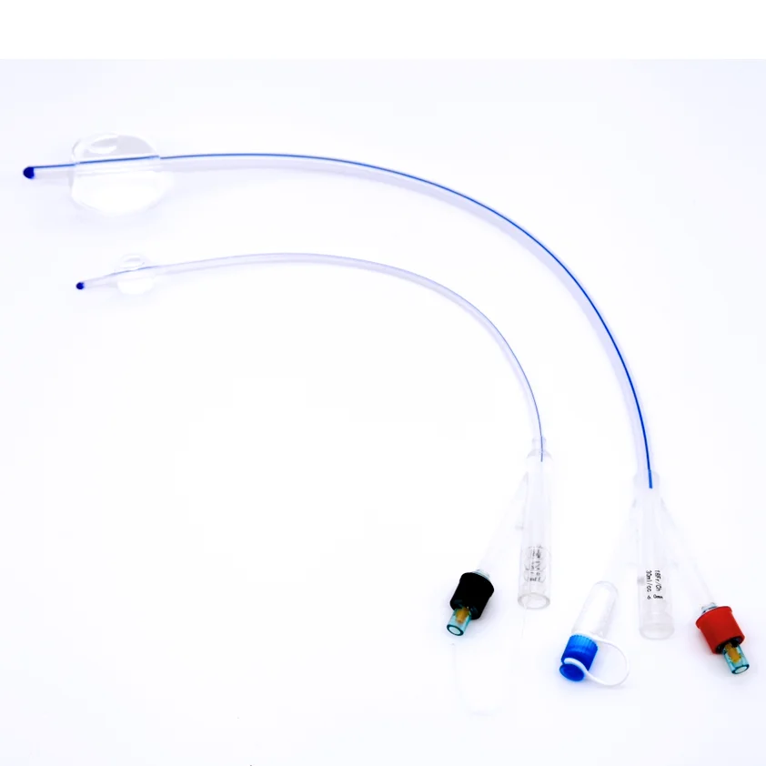Medical Sterile Disposable Silicone Ultra-smooth Urinary Catheter 2way Foley Catheter