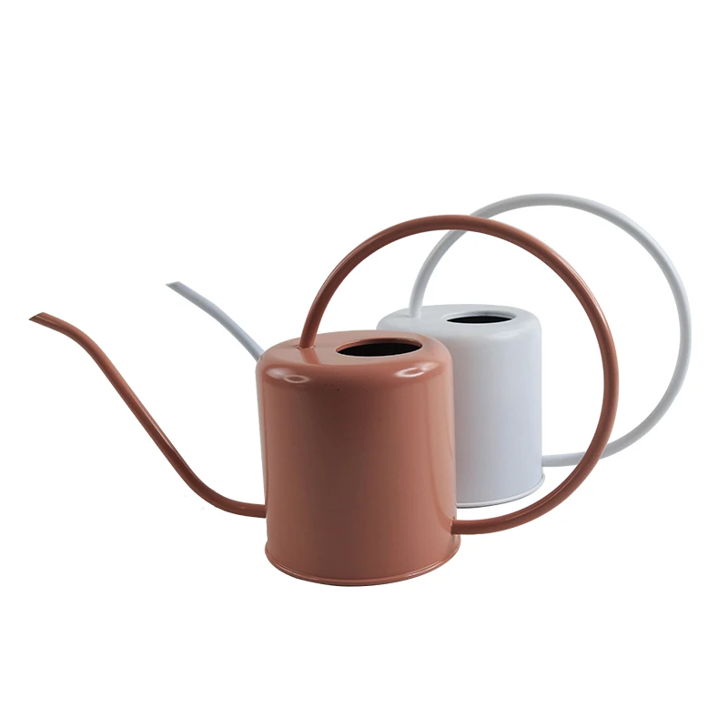 1.4L colorful plant water can indoor nordic water pot garden long neck small metal watering can