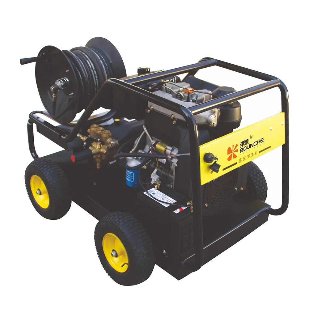 Convenient 150bar 3240L per min pipe cleaner pressure washer diesel engine pipe dredging machine tool