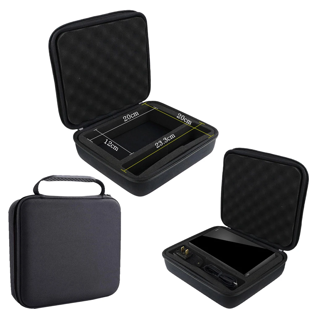 Multifunctional 3.5-inch mobile hard disk storage box Large capacity hard disk/data cable storage hard shell package