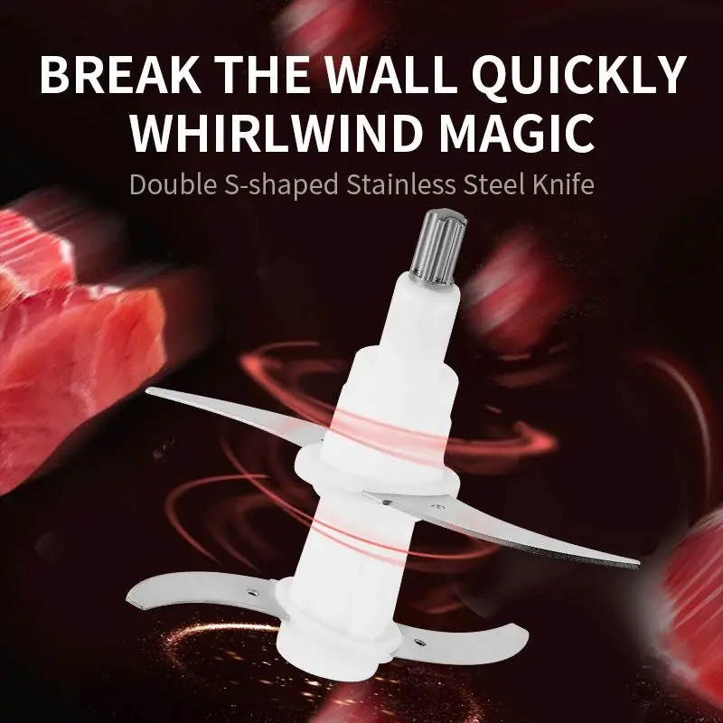 Food Processor With, Slicer 6 Warranty Grater 2000w Blades Beauty Blender Kitchen Bakery Multifunctional/