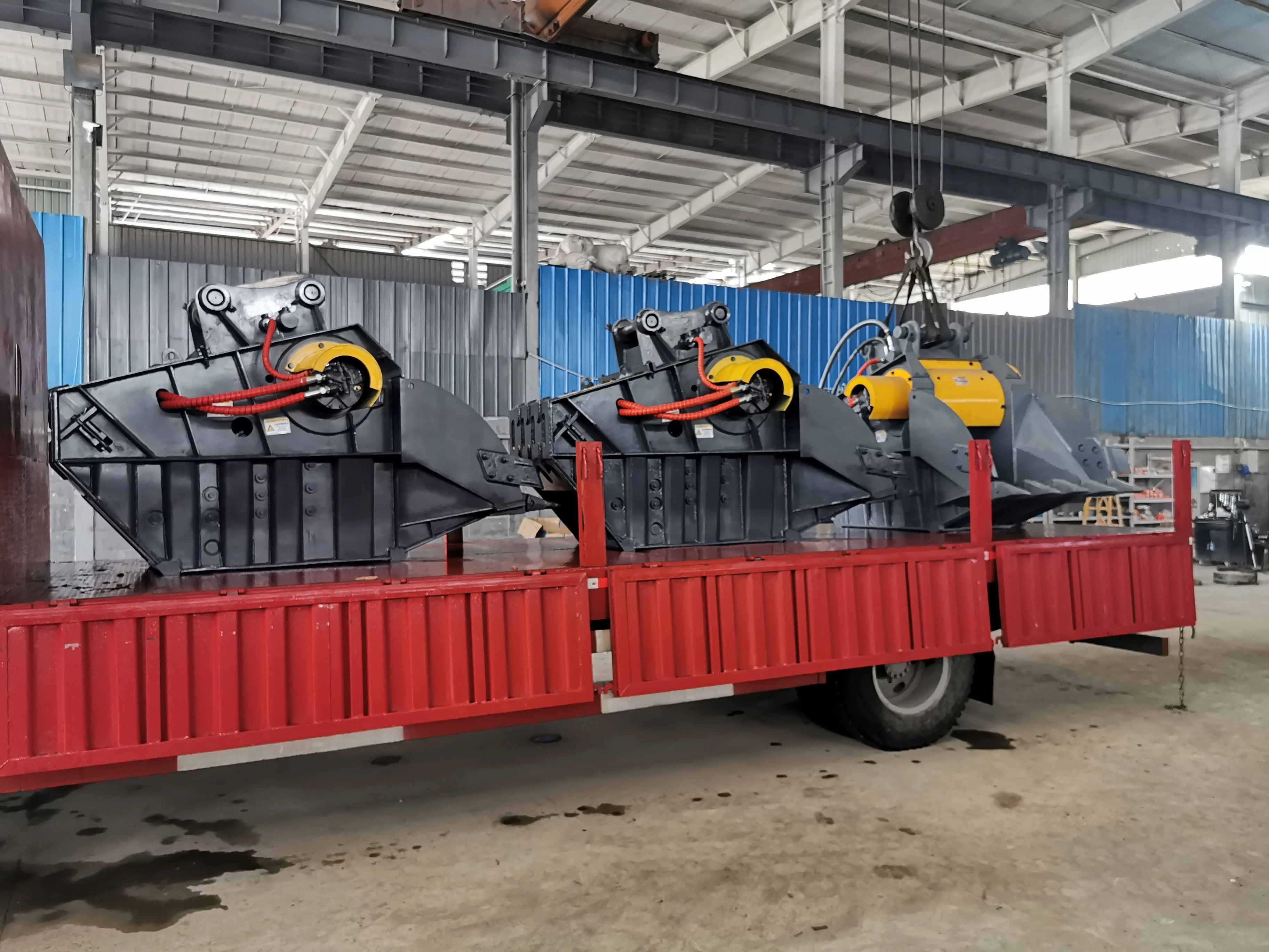 excavator attachments crushing buckets hydraulic crusher bucket