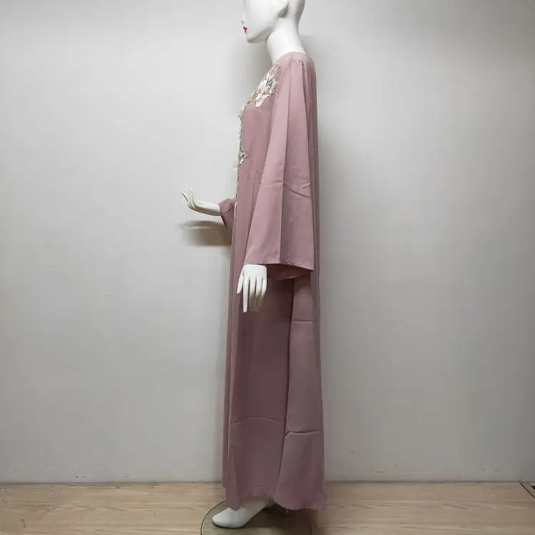  Dubai Wholesale Islamic Fashion Embroidery Clothing Muslim Abaya Dresses For Women