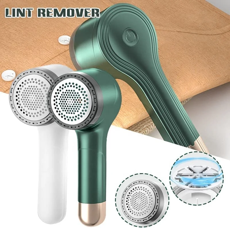 Fabric Shaver Pill Sweater Clothing Fuzz Shaver hairballs Roller 6-Leaf Blades USB Rechargeable Trimmer Electric Lint Remover