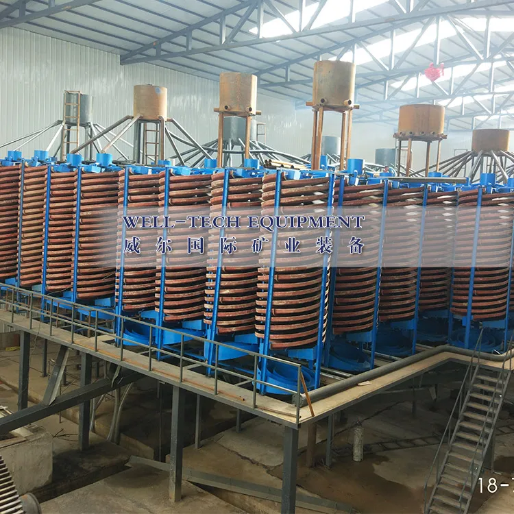 Tantalum Niobium processing plant spiral chute spiral concentrator whole line machine from JiangXi