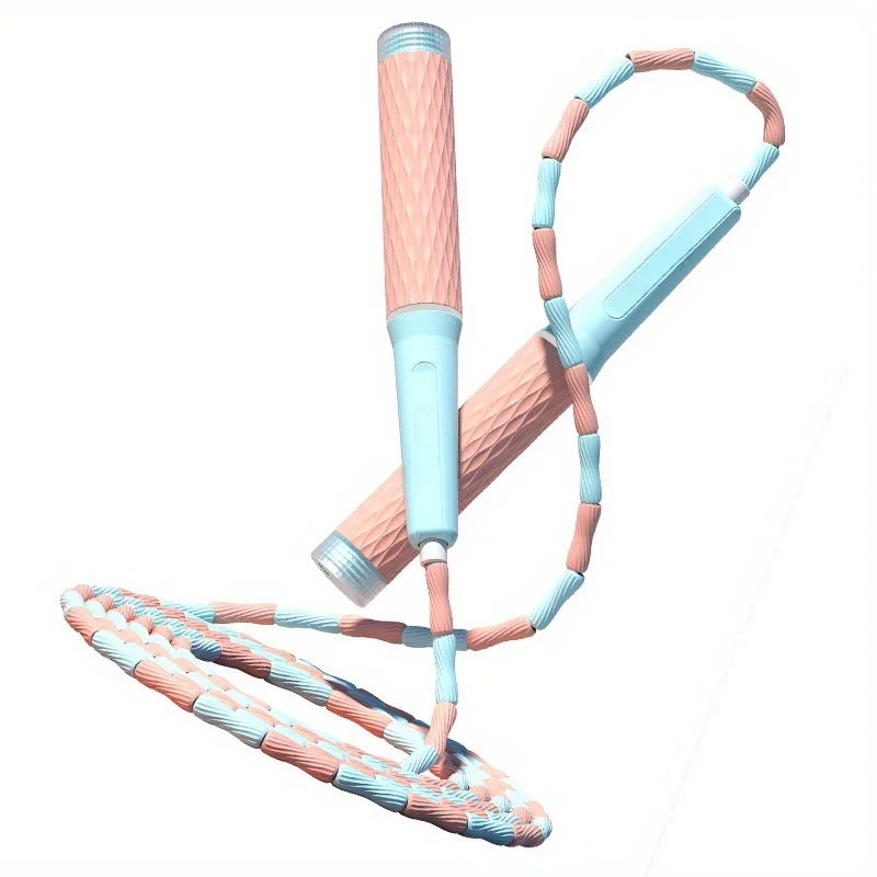 Workout and Weight Loss Jumping Rope Adjusted Segmented Fitness Skipping Rope for Women Man Kid Colorful Beads Jump Rope