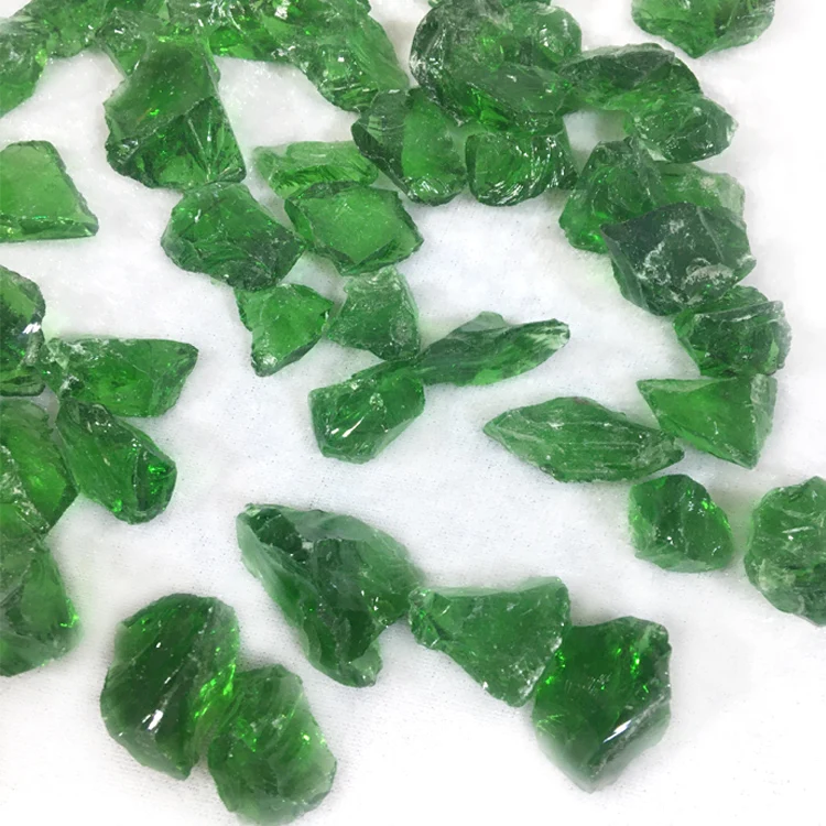 Wholesale High Grade Broken Mirror Glass Decoration Pieces Block