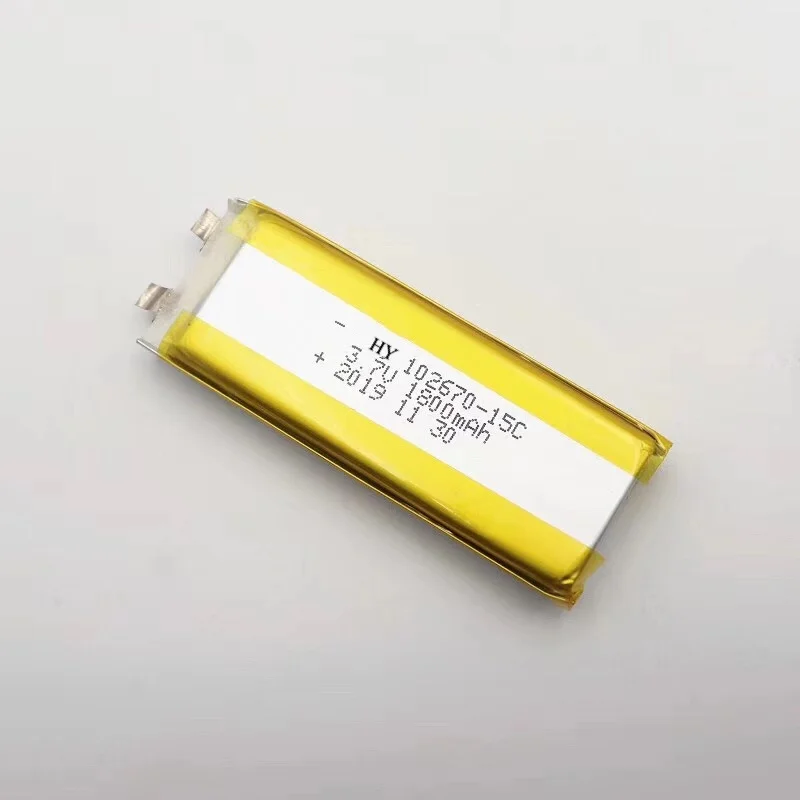 
high rate battery 102670 1800mah lithium polymer airsoft battery 