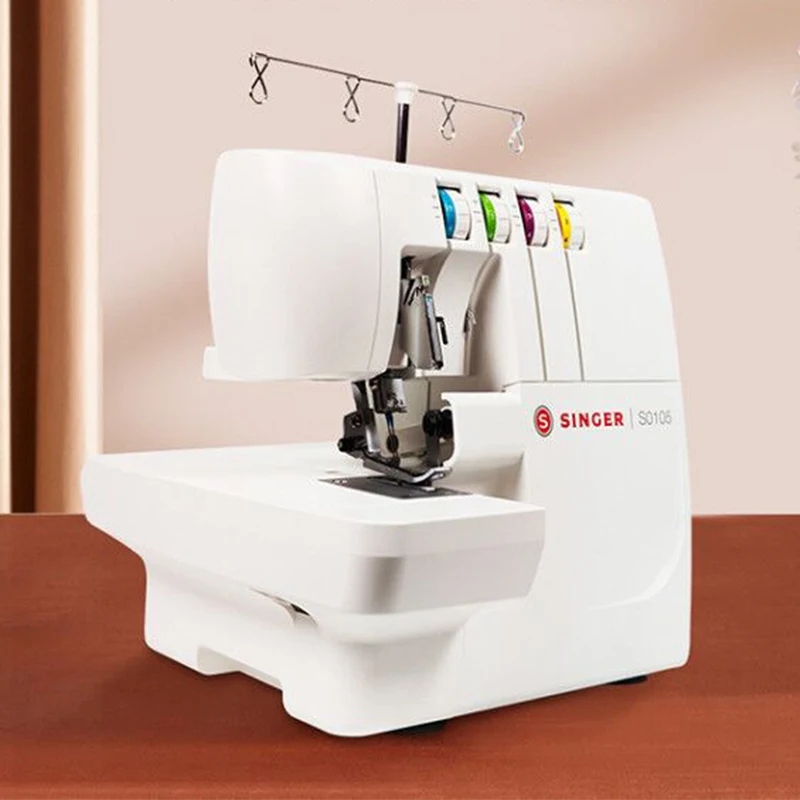 SINGER S0105 Domestic Overlock Heavy Duty Sewing Machine With Low Price With Automatic Thread Winding