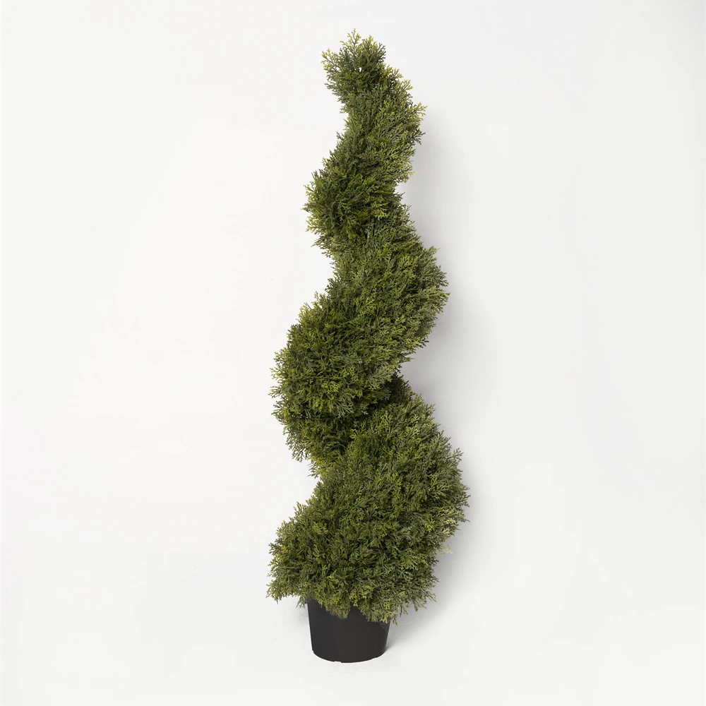 China Manufacturer Hot Sale 120Cm Artificial Spiral Cypress Tree (Thick)