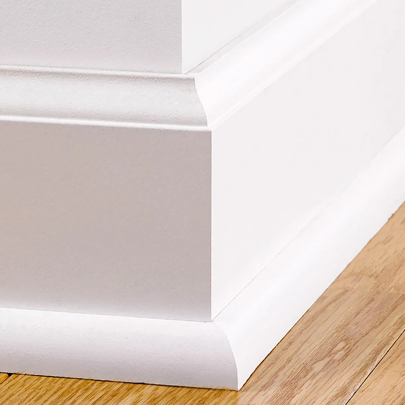 Chinese Brand Building mdf wood crown moulding 635mm for ceiling interior baseboard for house