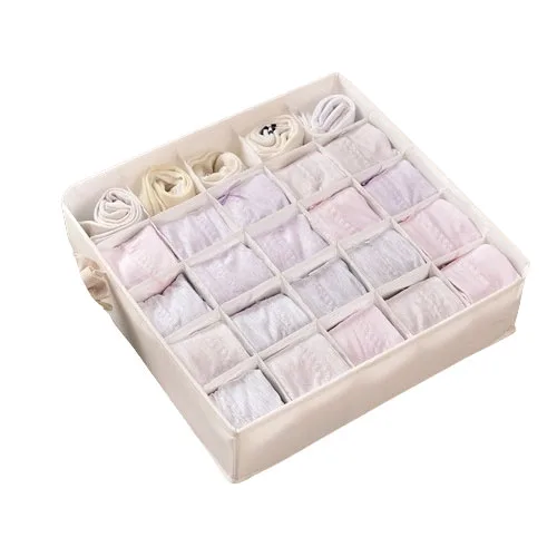 Folding Fabric Closet Basket Organizer Home Storage Boxes Socks Bra Dress Drawer Multi-Purpose Food Bag Packaging Toys Storage