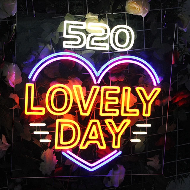 Neon Lighted Sign Custom Lights Acrylic Flex Neon Signs Letter Led Custom Eighteen Neon Signs