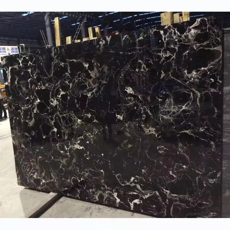 Portoro Silver Marble Wall Decoration White vein and wave Polished Big Slab Silver Dragon Marble Stone