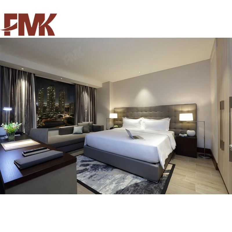 
Chinese Teak Wood Hotel Guess Double Room Furniture Apartment with Living Room Furniture Sofa 