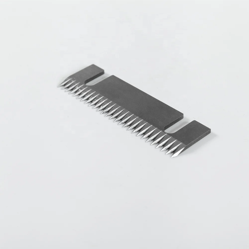 Custom Packaging Sealing Flat Serrated Knives Straight Toothed Tape Gun Cutting Industrial Blades