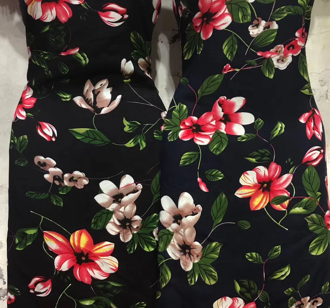 Wholesale Pure Can Be Custom Casual Clothing Print Flower Design Cotton Fabric Wholesale print fabric