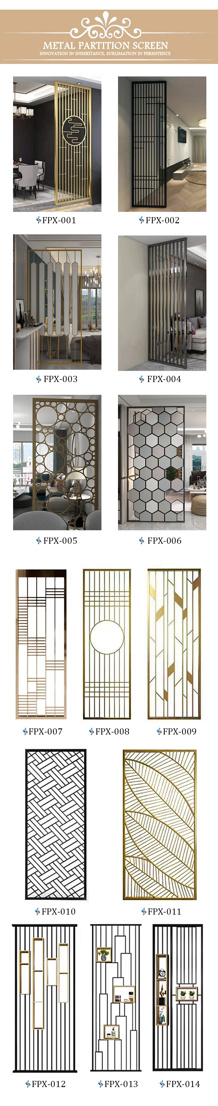 SUCEL Decorative Metal Screen Fencing Stainless Steel Screens & Portable Folding Doors Room Dividers.jpg
