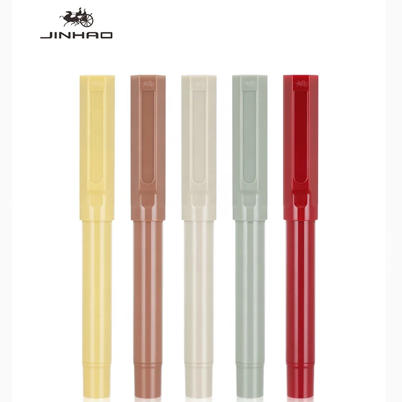 Jinhao 62 Plastic fountain pen with sticker notepad planner pen calligraphy student school signature fountain pen