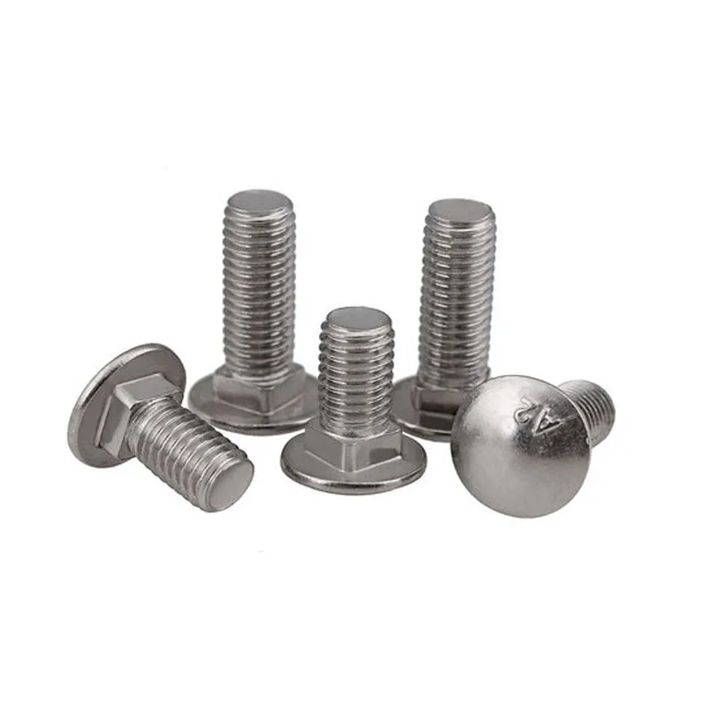 stainless steel mushroom round head square neck aluminum carriage bolts