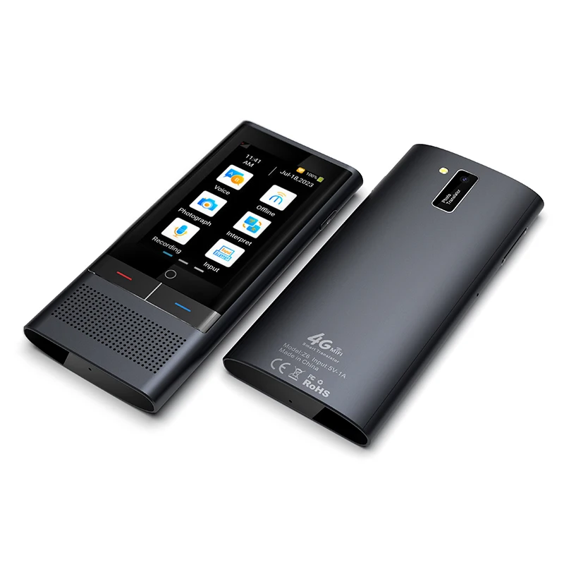 Z6 4G Instant Voice Translator Device Simultaneous Interpretation Arabic Dutch Offline Translation 138+ Languages Online