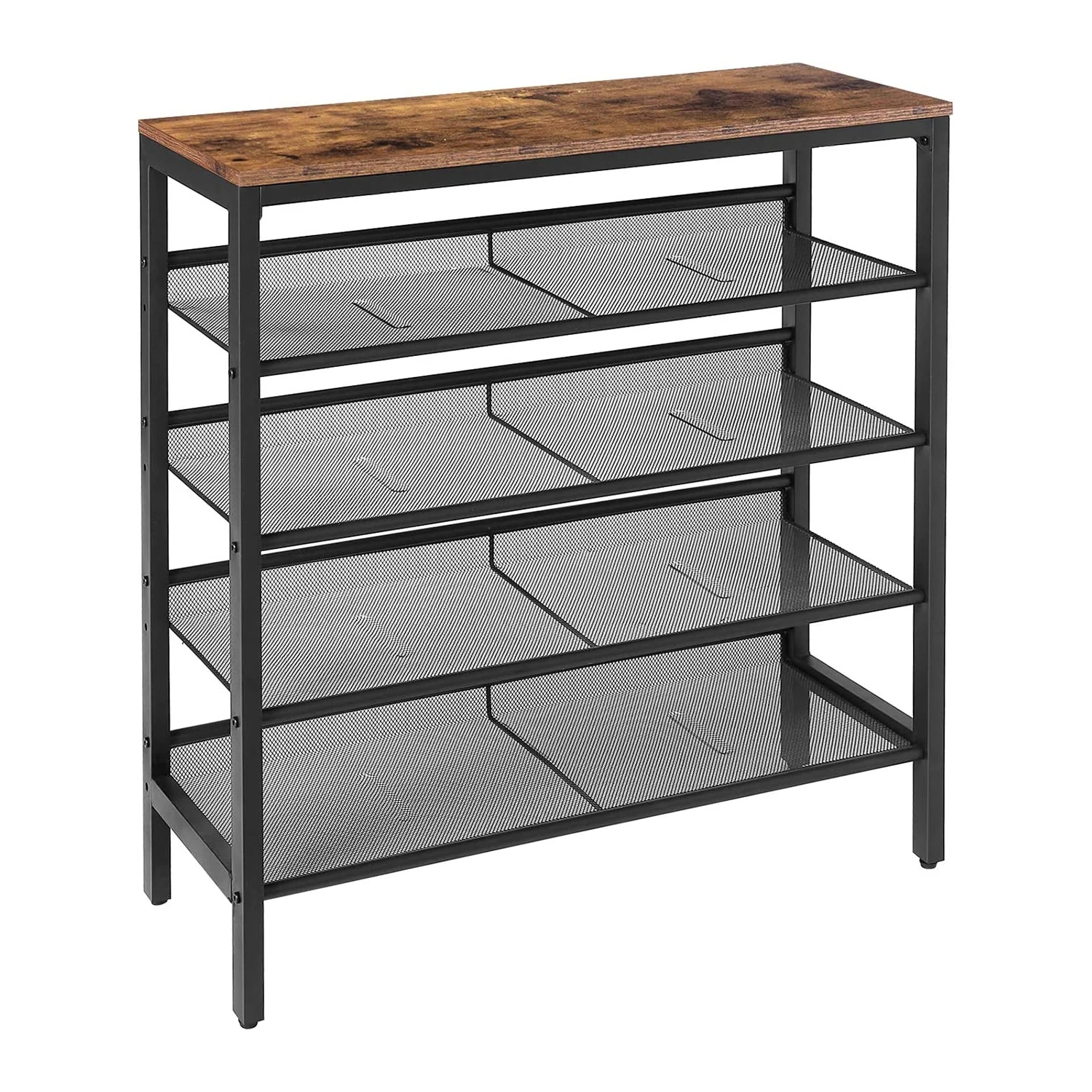 Полка для обуви, 5 круглый Ланч-бокс для хранения обуви единица плоской и косые Регулируемый органайзер для обуви полка