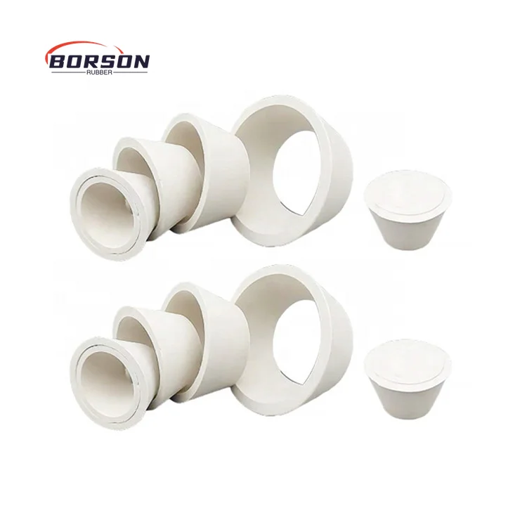 Factory natural rubber 6 or 9 Count Silicon Filter Adapter Cones Set rubber Buchner Funnel Flask Adapters